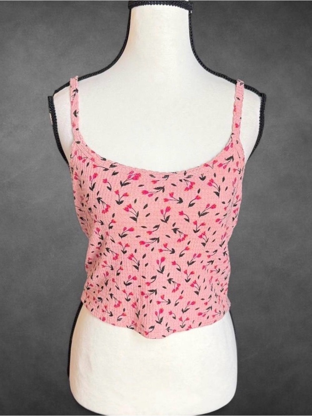 Intimately Free People Floral Textured Crop‎ Tank Top - M